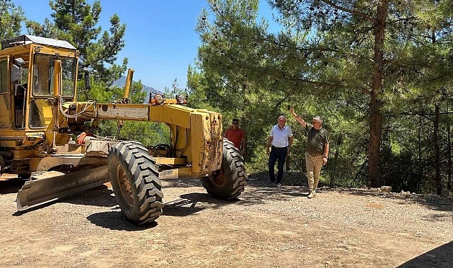 Kemer'in Yayla Yolu Asfalt Çalışmaları Tamamlanıyor