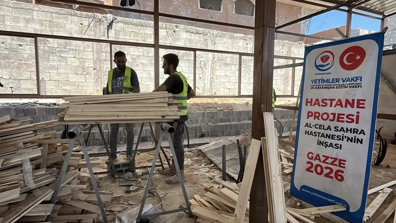 Al Cela Sahra Hastanesi Projesi Gazze'de İlerliyor