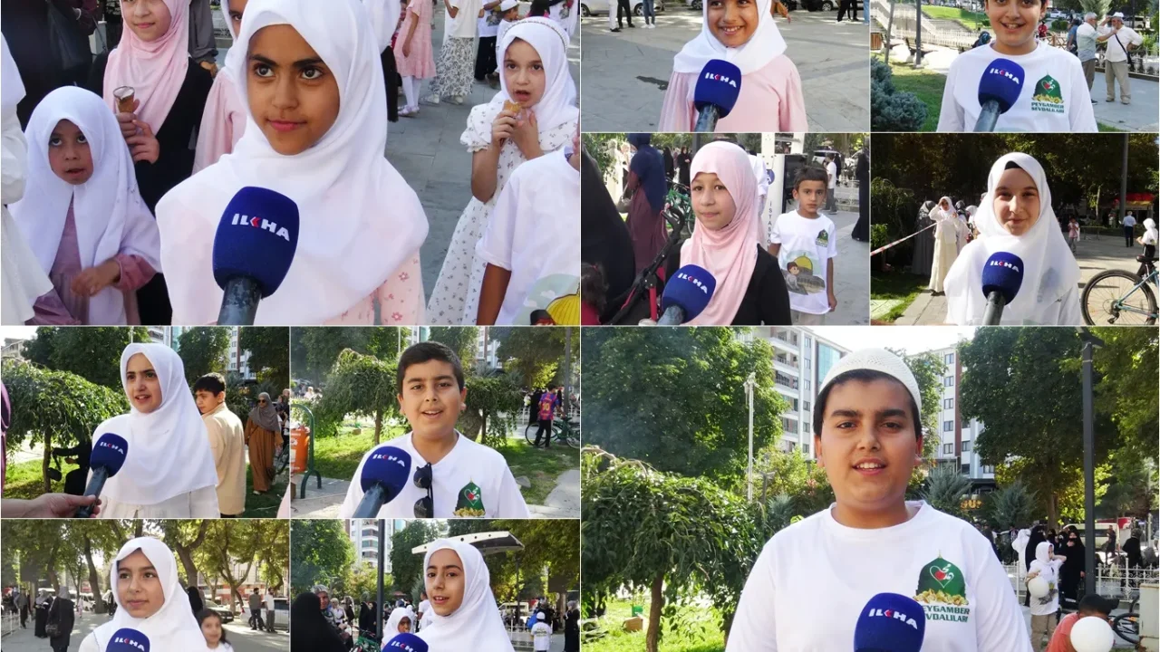Çocuklar "Hayat Namazla Güzeldir" etkinliğini anlattı