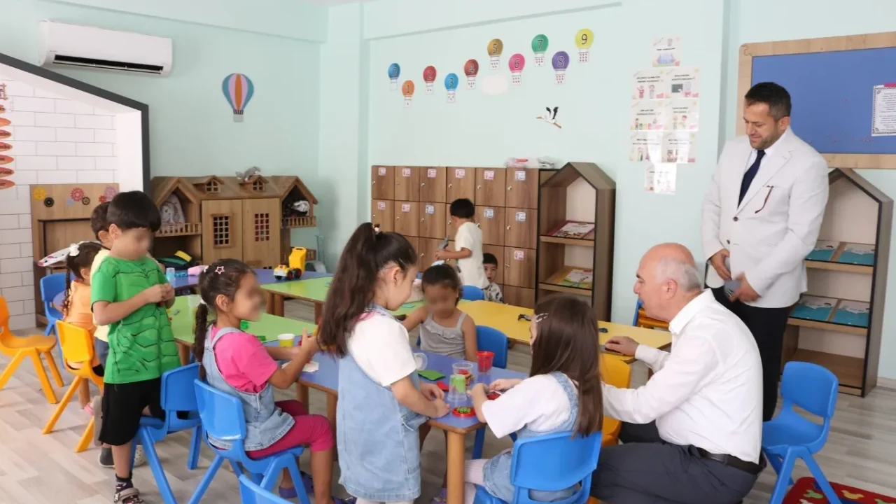 İl Müftüsü Topal'dan 4-6 yaş Kur'an kursuna ziyaret