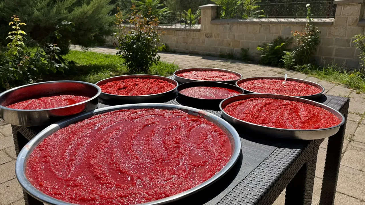 Kış hazırlıkları Malatya'da yazın bereketini sofralara.
