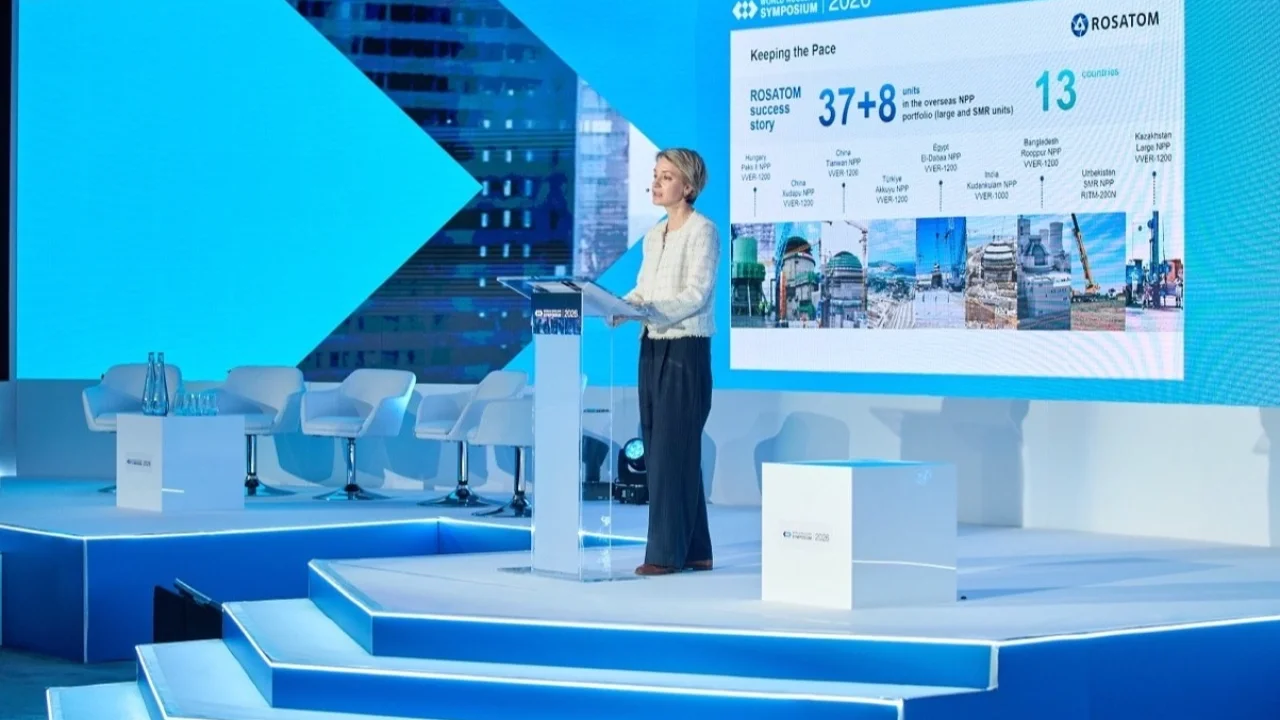 Nükleer enerji projelerini Rosatom sempozyumda.