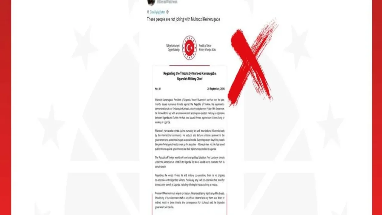 Sahte Uganda metnini Dezenformasyon Merkezi yalanladı