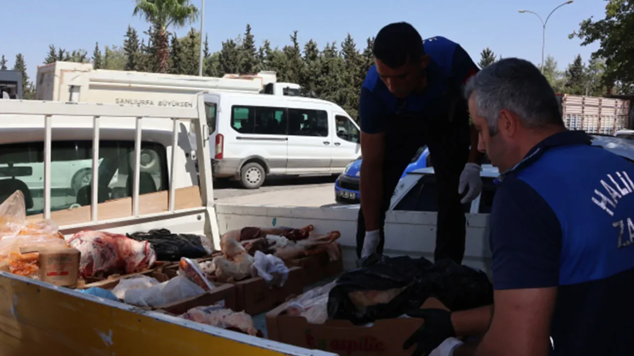 Şanlıurfa'da gıda denetimi: 315 kilo sağlıksız ete el konuldu