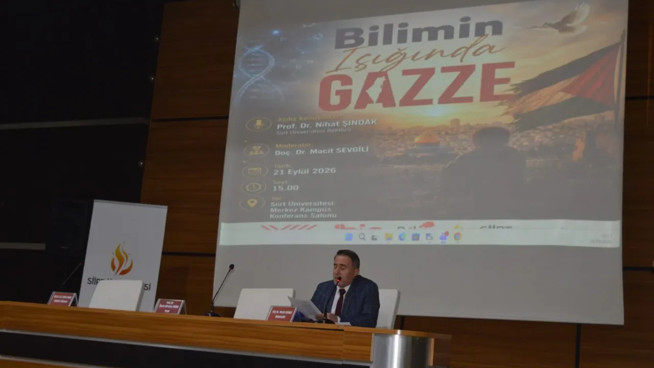 Siirt Üniversitesi Gazze söyleşisi ile farkındalık.